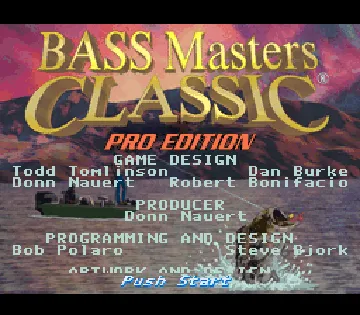 Bass Masters Classic - Pro Edition (USA) screen shot title